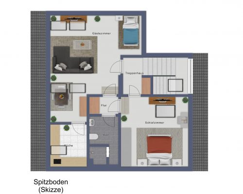 Spitzboden (Skizze)