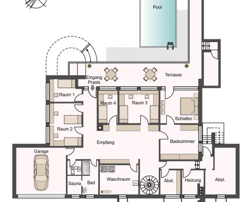 Zeichnung Untergeschoss