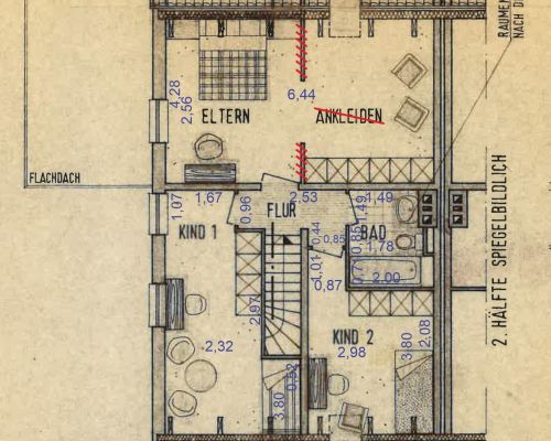 Zeichnung Dachgeschoss