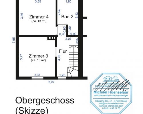 Zeichnung Obergeschoss