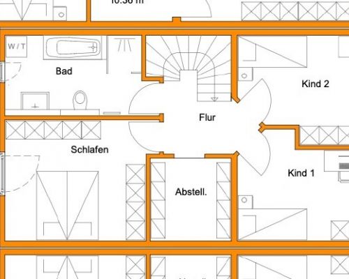 Zeichnung Obergeschoss