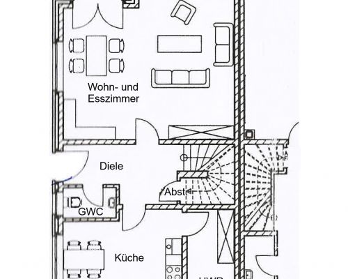 Zeichnung Erdgeschoss