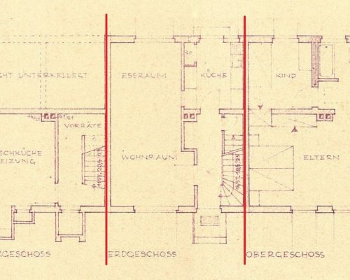 Zeichnung KG EG OG oM