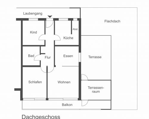 Zeichnungen Dachgeschoss