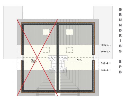 Zeichnung Spitzboden
